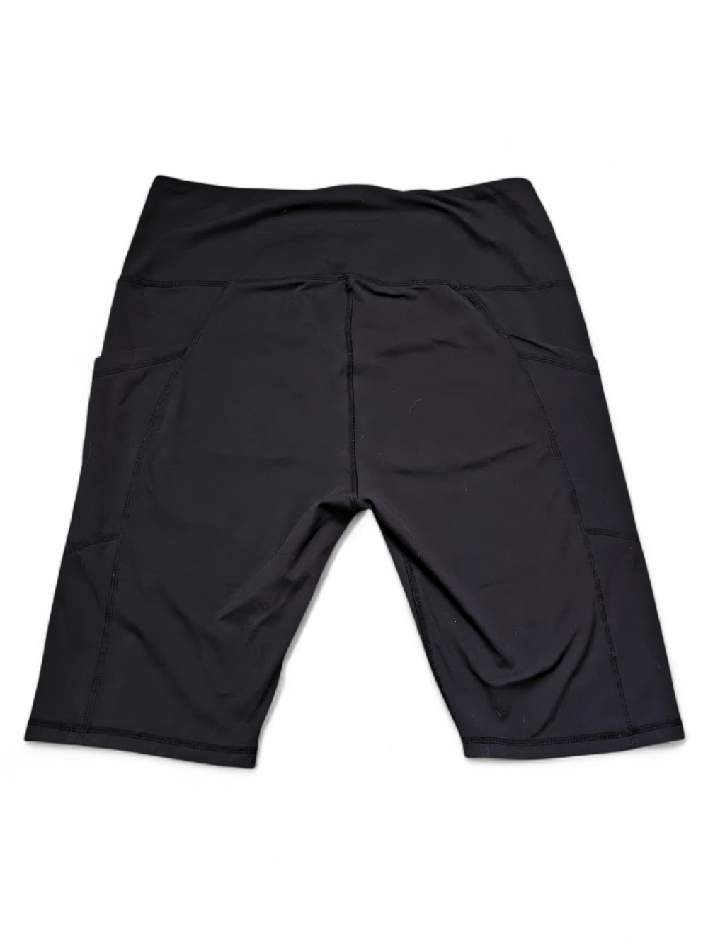 2 Pack Women’s Black Biker Shorts XL High Waist Stretchy Athletic Summer Bundle - Picture 7 of 8